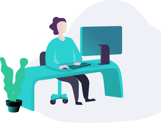 a person working in the office